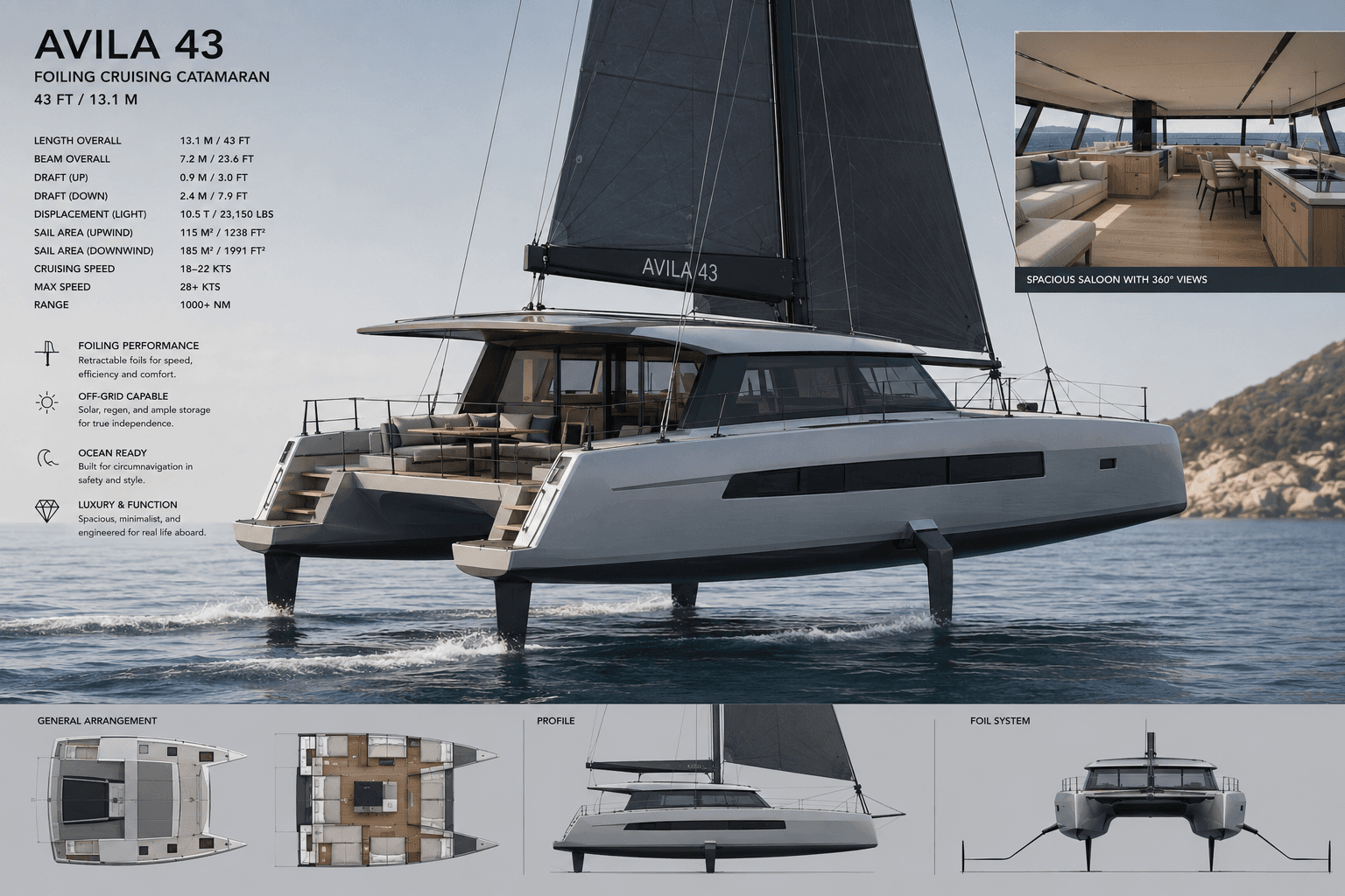 Avila 43 Cruising Catamaran